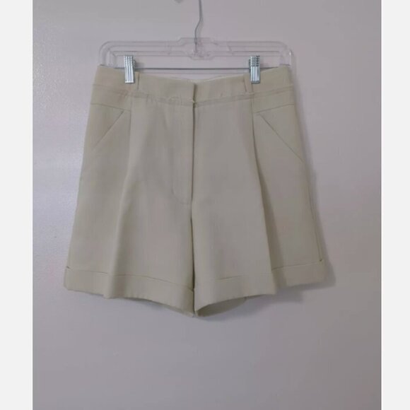 3.1 Phillip Lim Pants - 3.1 Phillip Lim Cream Pleated Shorts, Size 2, EUC